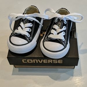 Black Converse infant size 2
